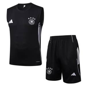 Debardeur Short Allemagne 2025 2026 Noir Blanc