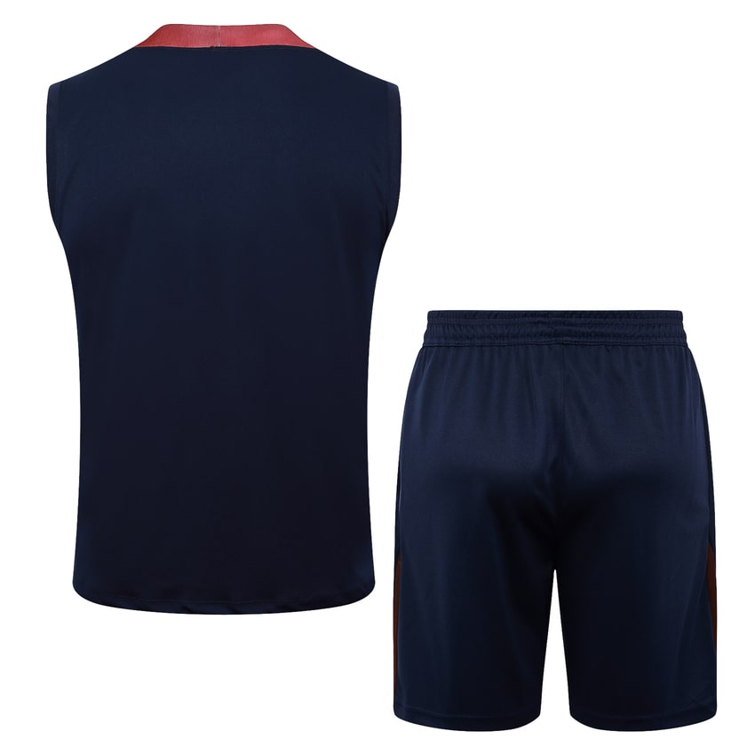 Debardeur Short Angleterre 2024 2025 Bleu Foncé (4)