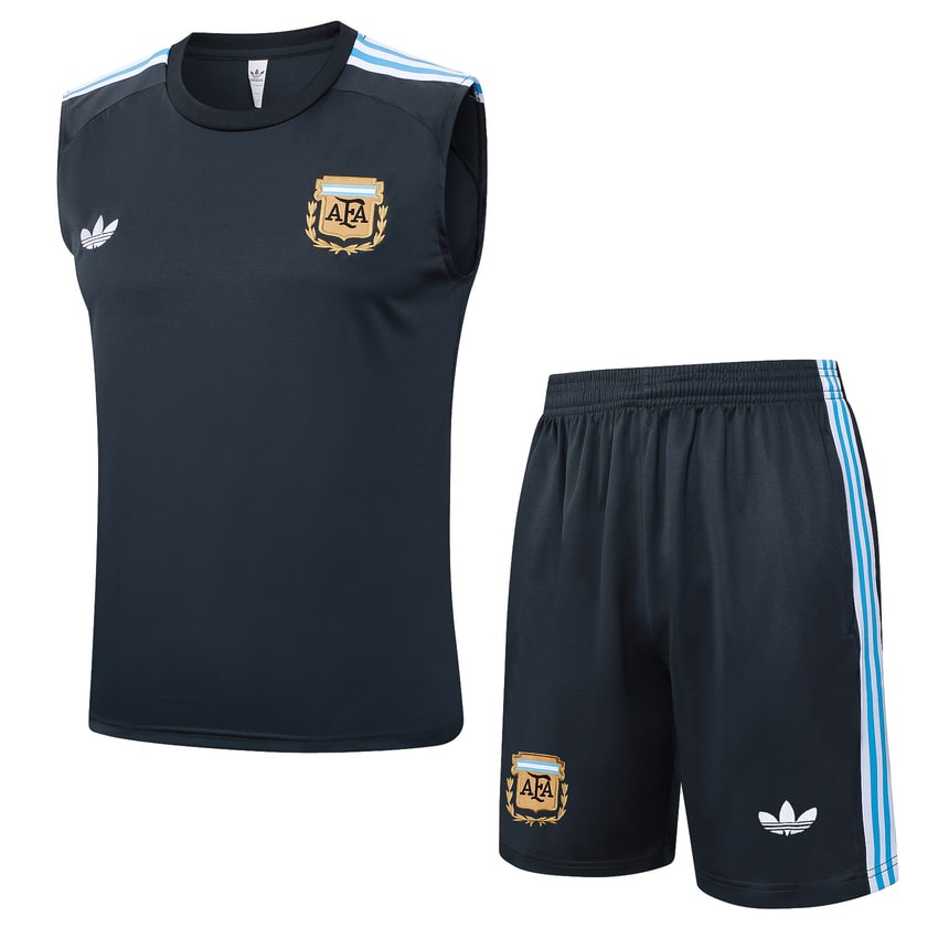 Debardeur Short Argentine 2025 2026 Bleu Sombre (1)