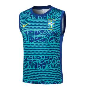 Debardeur Short Bresil 2024 2025 Bleu Vert (2)