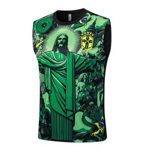 Debardeur-Short-Bresil-2024-2025-Vert-Motif-2