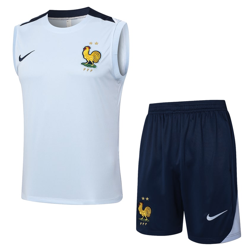 Debardeur Short Equipe de France 2024 2025 Blanc (1)
