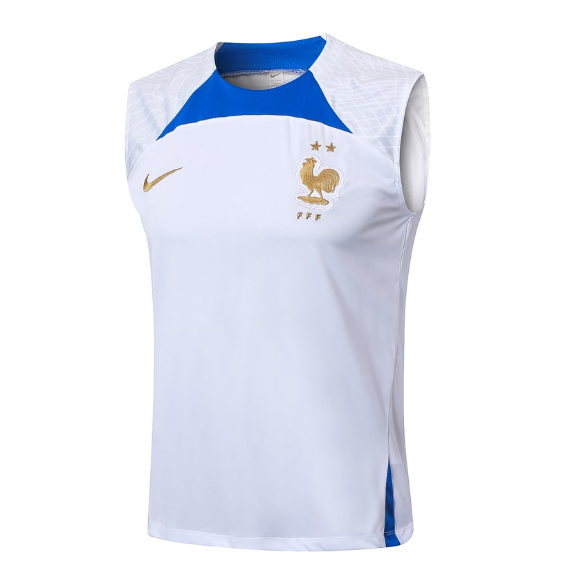 Debardeur Short Equipe de France 2024 2025 Blanc Bleu (2)