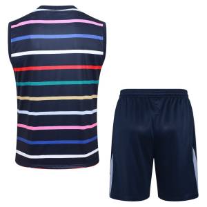 Debardeur Short Equipe de France 2024 2025 Bleu Motif (4)