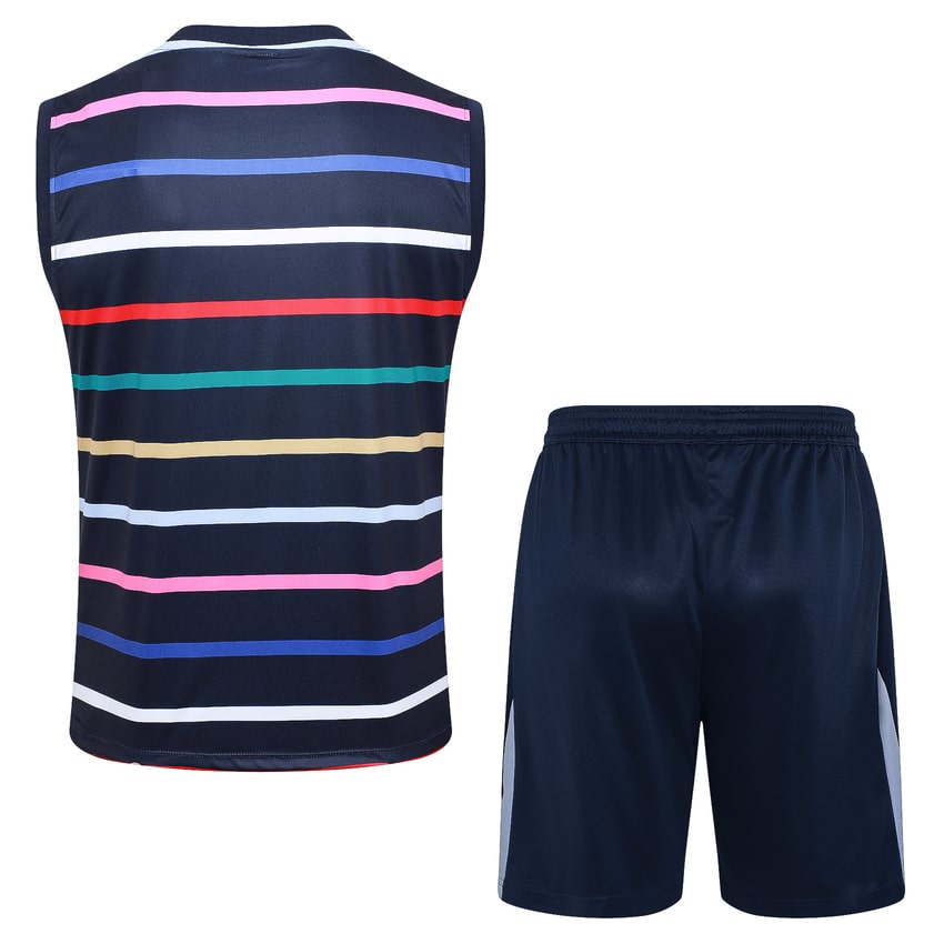 Debardeur Short Equipe de France 2024 2025 Bleu Motif (4)