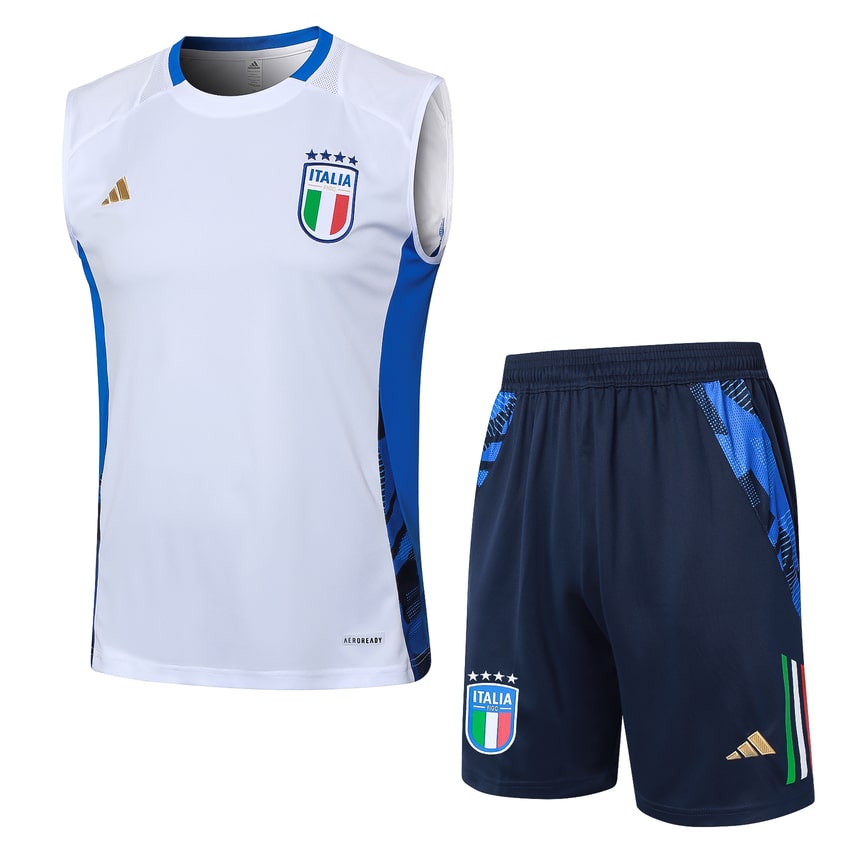 Debardeur Short Italie 2024 2025 Blanc (1)