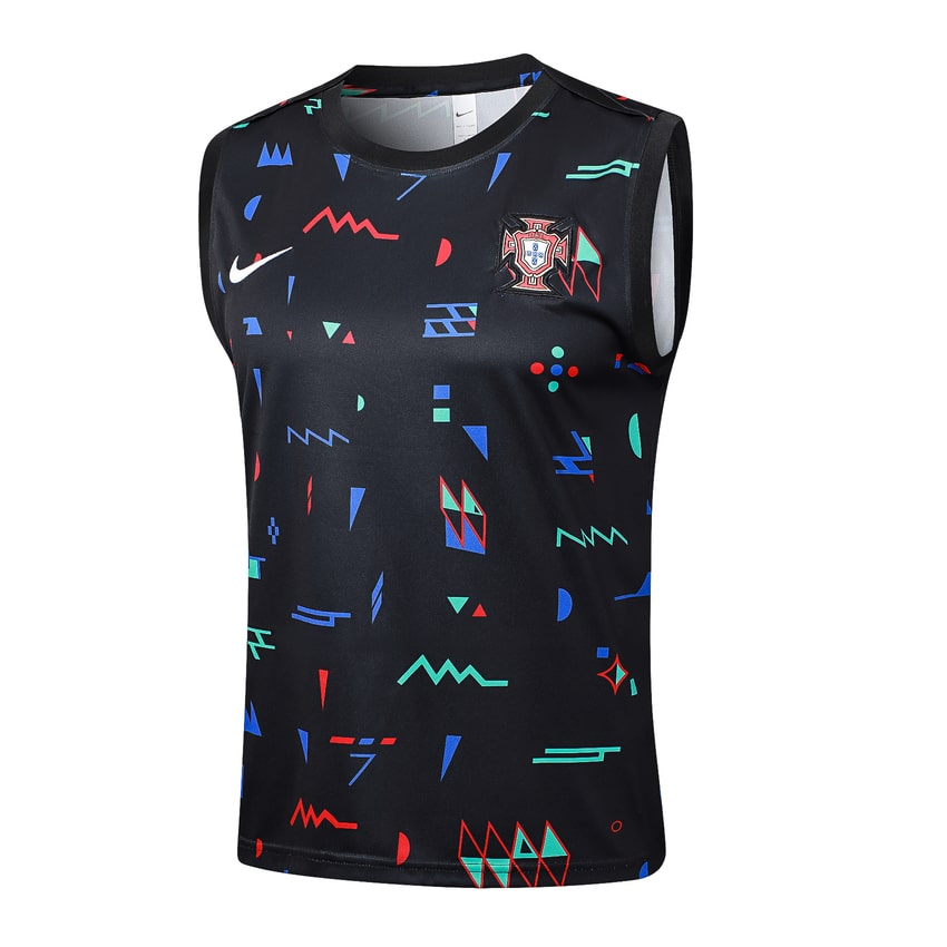 Debardeur Short Portugal 2024 2025 Noir Motif (2)