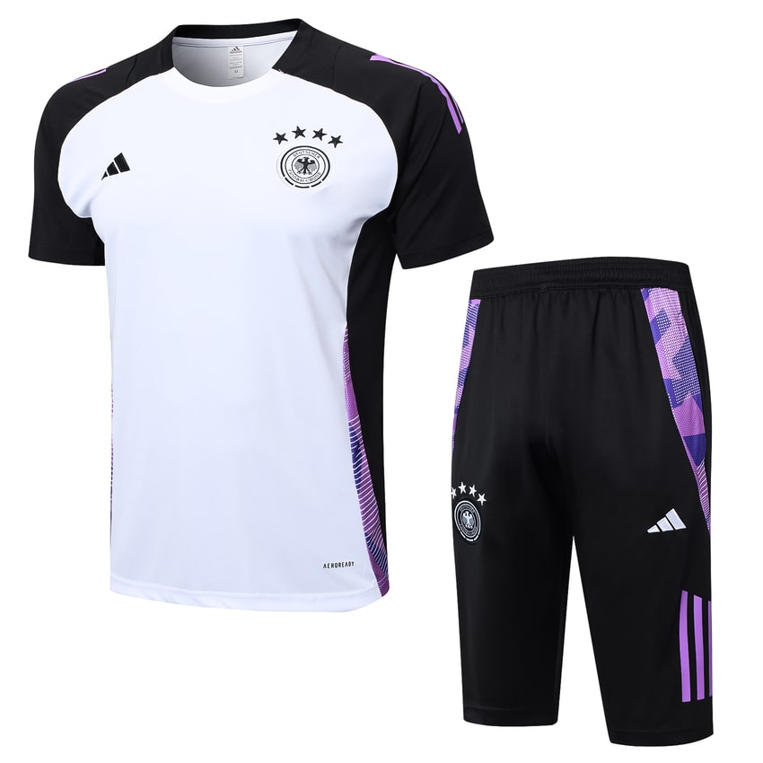 Ensemble Maillot Short Allemagne 2024 2025 Blanc (1)