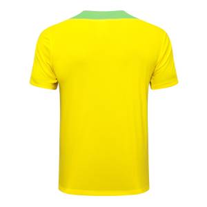 Ensemble Maillot Short Bresil 2024 2025 Jaune (3)