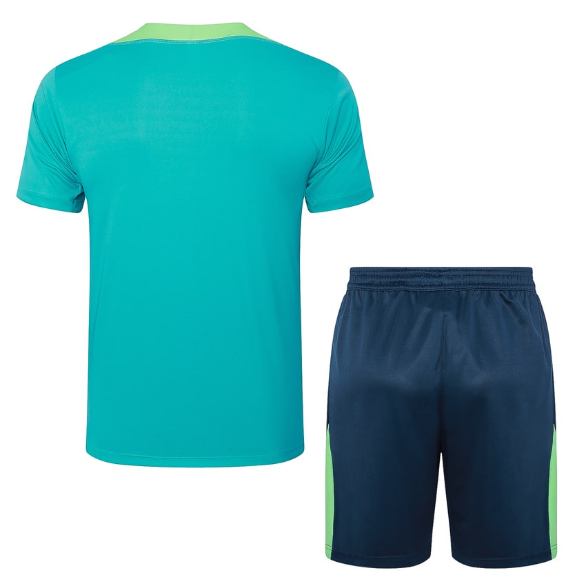Ensemble Maillot Short Bresil 2024 2025 Vert (4)