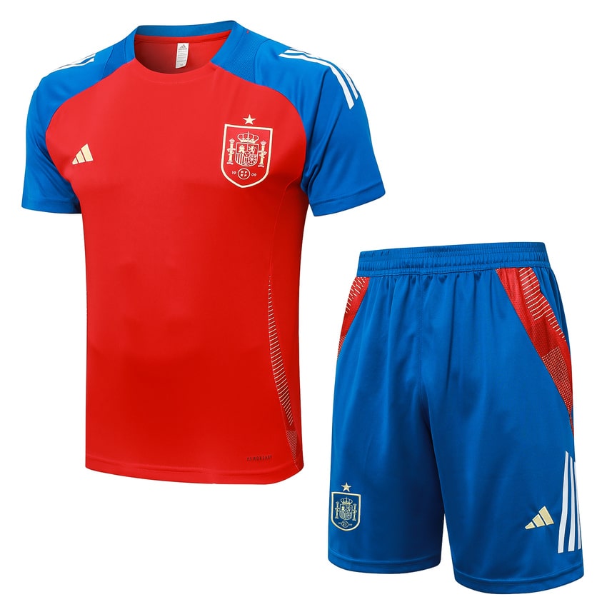 Ensemble Maillot Short Espagne 2024 2025 Rouge (1)