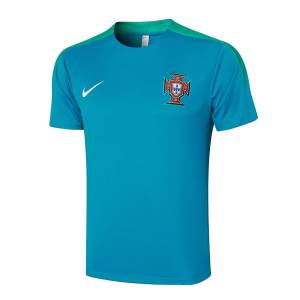 Ensemble Maillot Short Portugal 2024 2025 Bleu Ciel (2)
