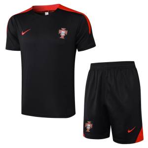 Ensemble Maillot Short Portugal 2024 2025 Noir