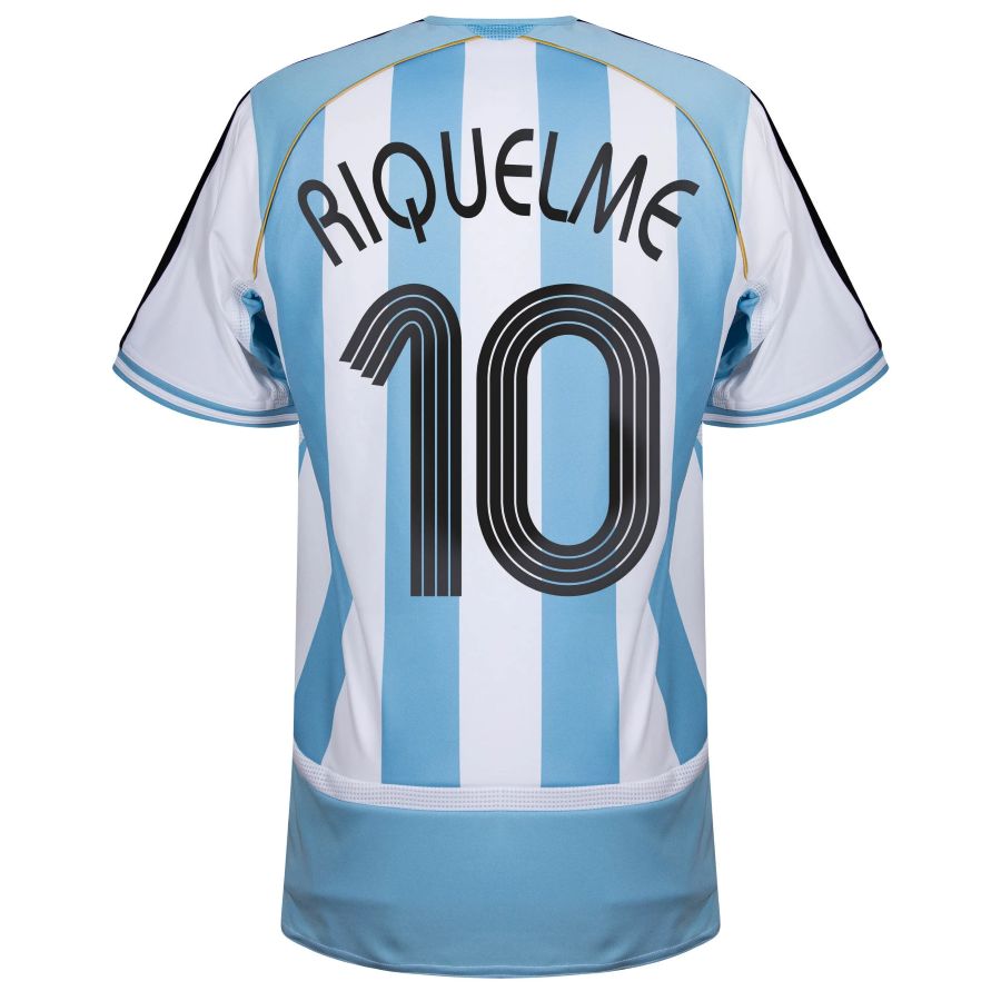 Maillot Argentine Adidas Domicile 2006 Riquelme (3)
