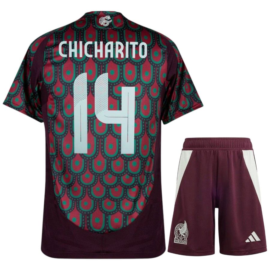 Maillot Kit Enfant Mexique Domicile 2024 2025 Chicharito(1)