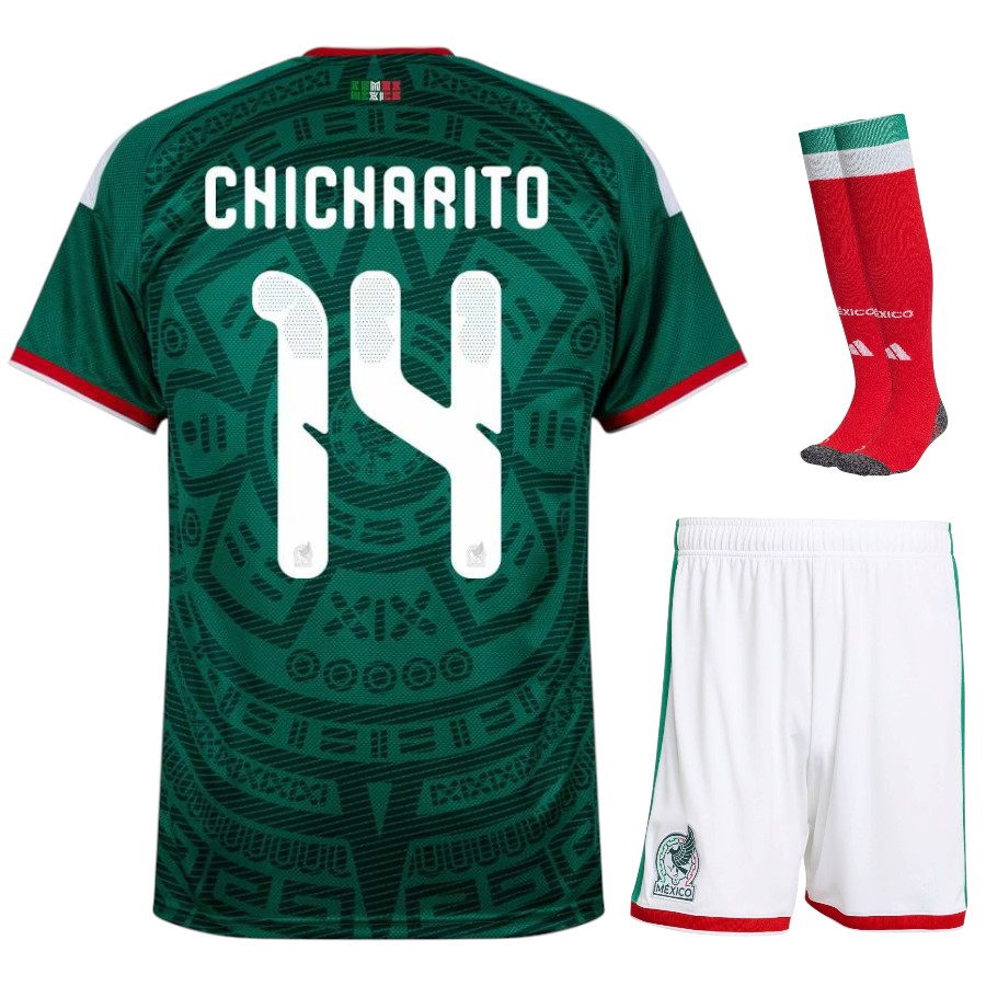 Maillot Kit Enfant Mexique Domicile 2026 2027 Chicharito (1)