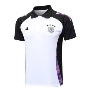 Survetement Allemagne Polo 2024 2025 Blanc (2)
