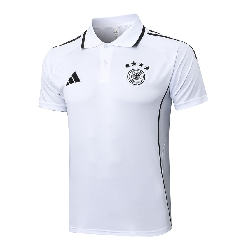 Survetement Allemagne Polo 2025 2026 Blanc Noir (2)