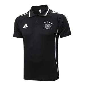 Survetement Allemagne Polo 2025 2026 Noir Blanc (2)