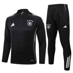Survetement Allemagne Training 2025-2026 Noir Blanc