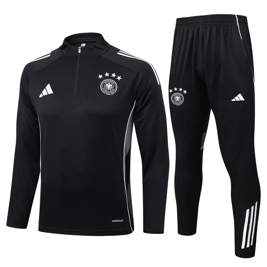 Survetement Allemagne Training 2025-2026 Noir Blanc (1)