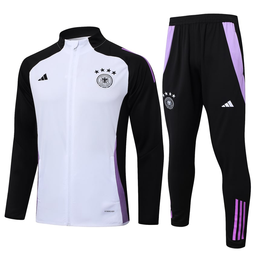 Survetement Allemagne Veste 2024 2025 Blanc (1)