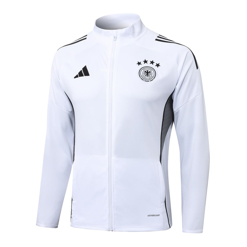 Survetement Allemagne Veste 2025 2026 Blanc Noir (4)