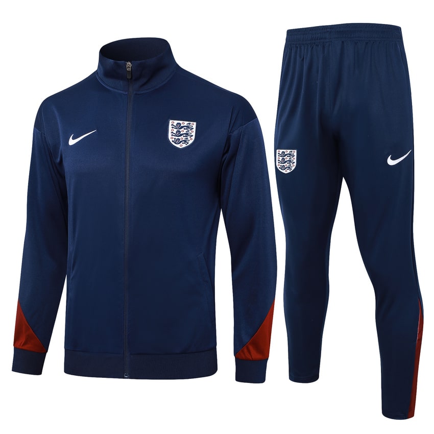 Survetement Angleterre Veste 2024 2025 Bleu Foncé (1)