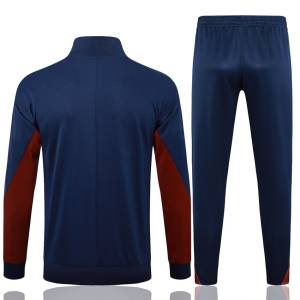 Survetement Angleterre Veste 2024 2025 Bleu Foncé (4)