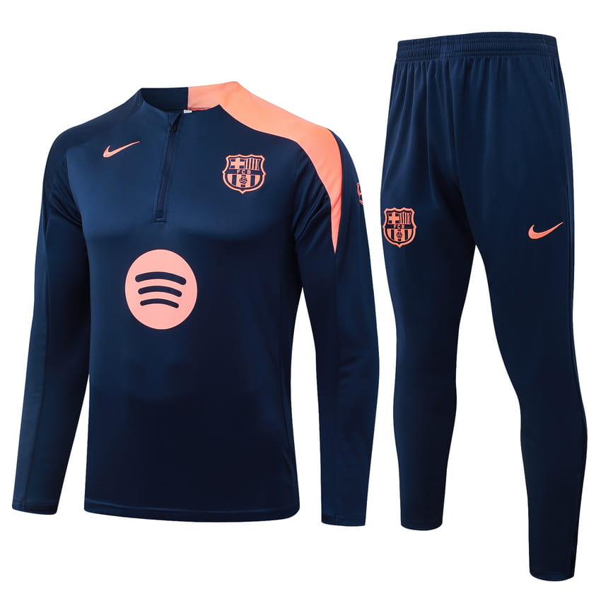 Survetement Barca Training 2025 2026 Bleu Orange (1)