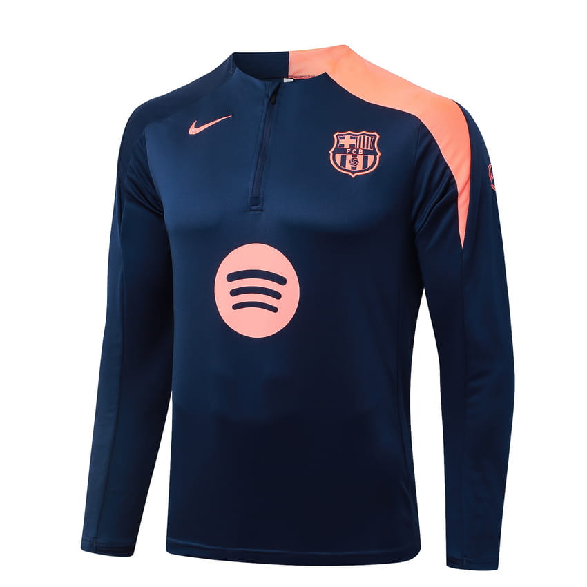 Survetement Barca Training 2025 2026 Bleu Orange (4)
