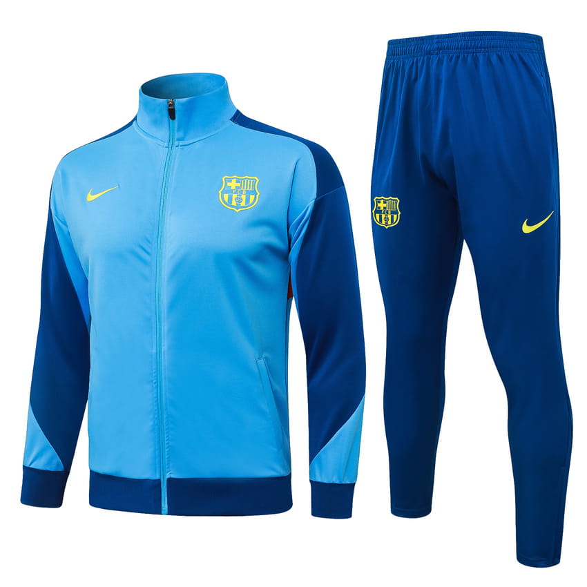 Survetement Barca Veste 2025 2026 Bleu Clair (1)