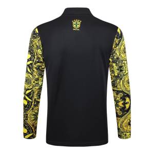 Survetement-Bresil-Training-2024-2025-Jaune-Motif-3