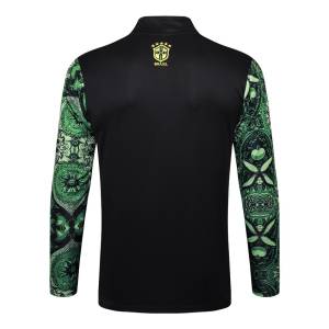 Survetement Bresil Training 2024 2025 Vert Motif (3)