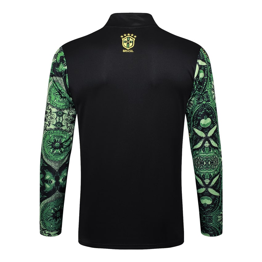 Survetement Bresil Training 2024 2025 Vert Motif (3)