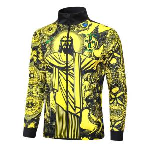 Survetement-Bresil-Veste-2024-2025-Jaune-Motif-2