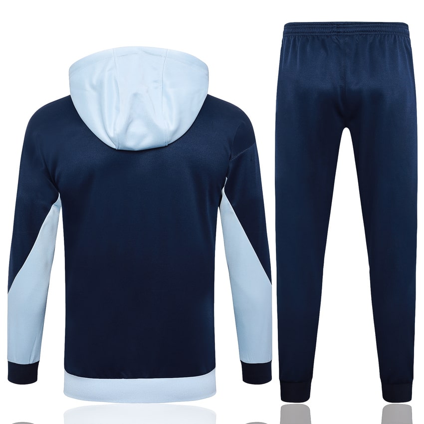 Survetement Equipe de France Sweat 2024 2025 Blanc Bleu (4)