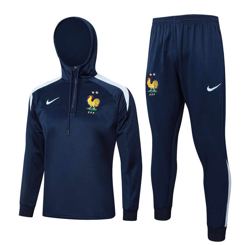 Survetement Equipe de France Sweat 2024 2025 Bleu (1)