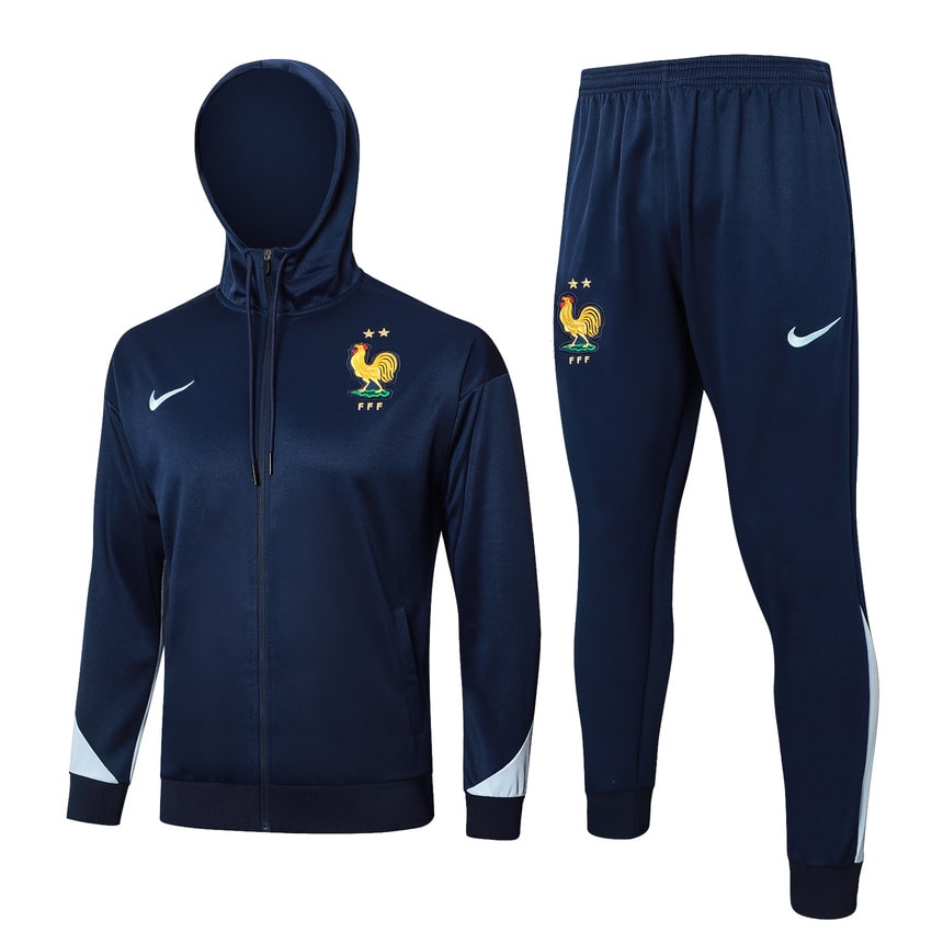 Survetement Equipe de France Sweat 2024 2025 Bleu Foncé (1)