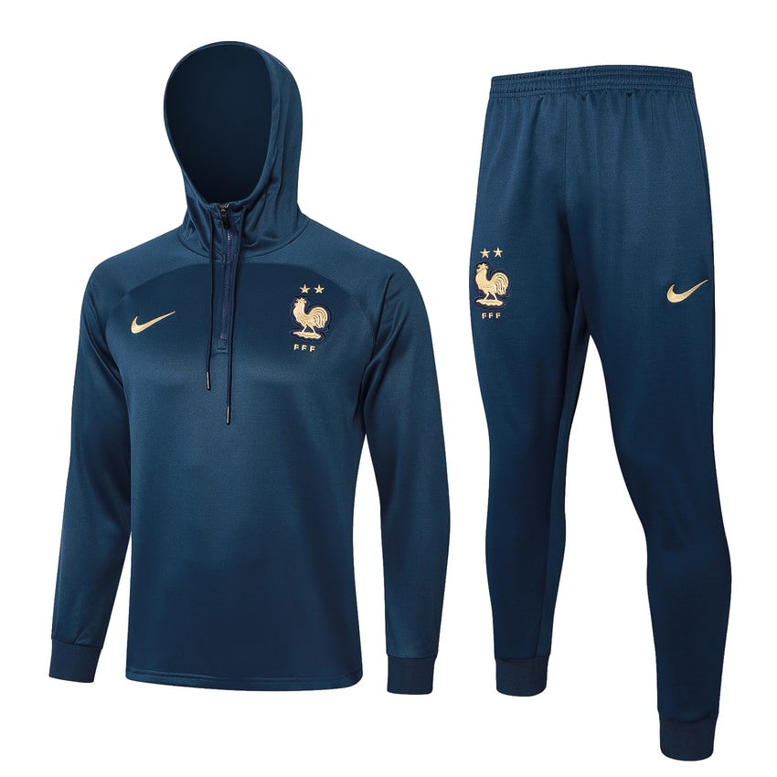 Survetement Equipe de France Sweat 2024 2025 Bleu Vif (1)