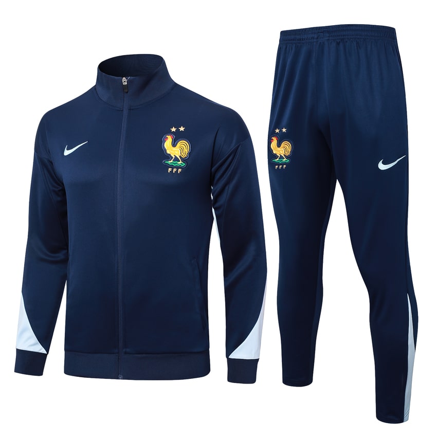 Survetement Equipe de France Veste 2024 2025 Bleu (1)