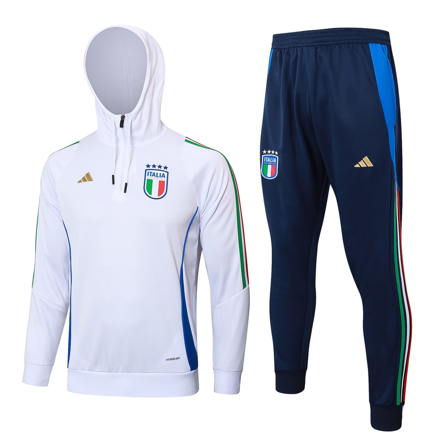 Survetement Italie Sweat 2024 2025 Blanc (1)