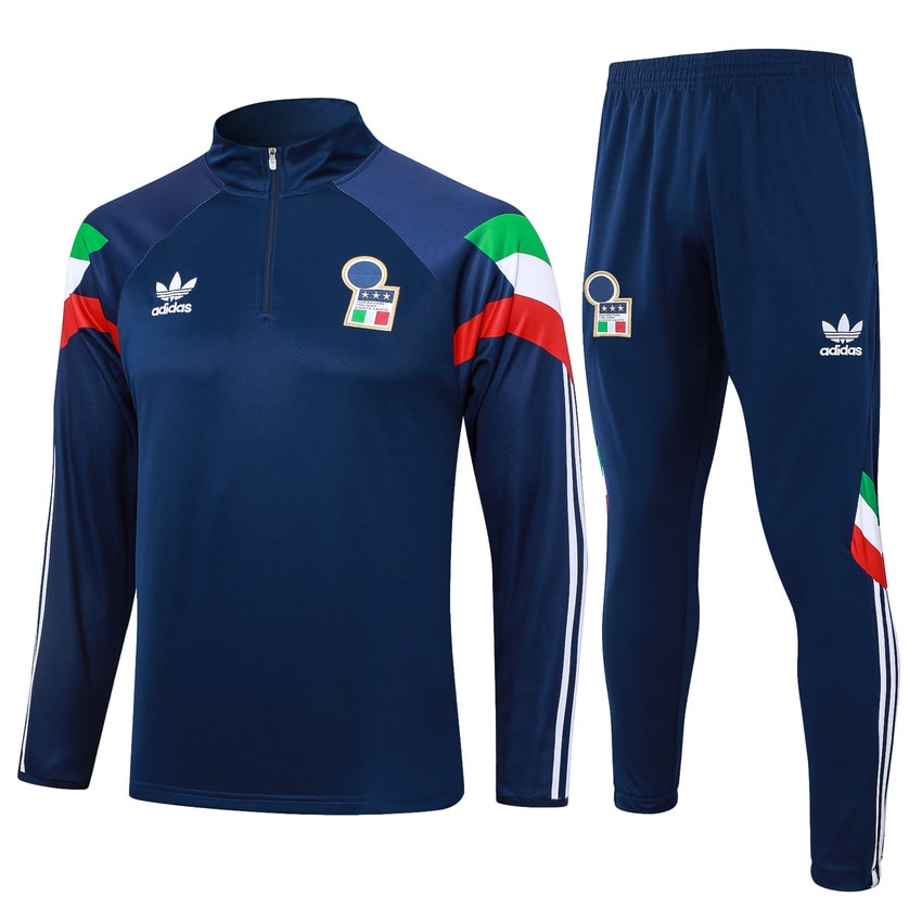 Survetement Italie Training 2024 2025 Bleu Clair (1)