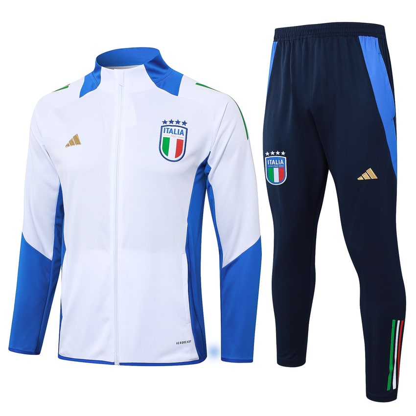 Survetement Italie Veste 2024 2025 Blanc (1)