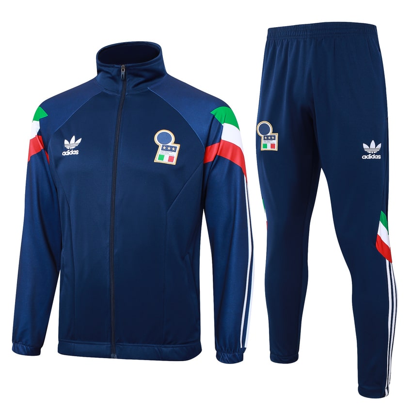Survetement Italie Veste 2024 2025 Bleu Clair (1)