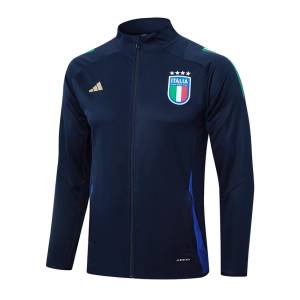 Survetement Italie Veste 2024 2025 Bleu Sombre (2)