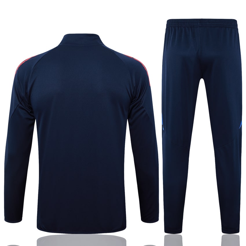 Survetement Italie Veste 2024 2025 Bleu Sombre (4)
