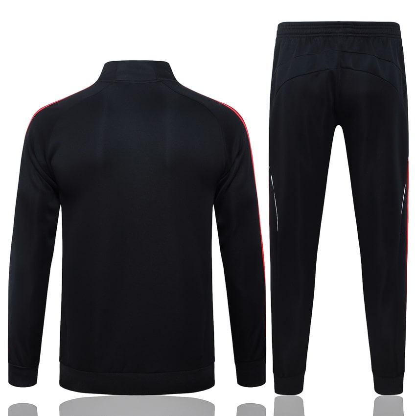 Survetement Liverpool Veste 2025 2026 Noir Rouge (4)
