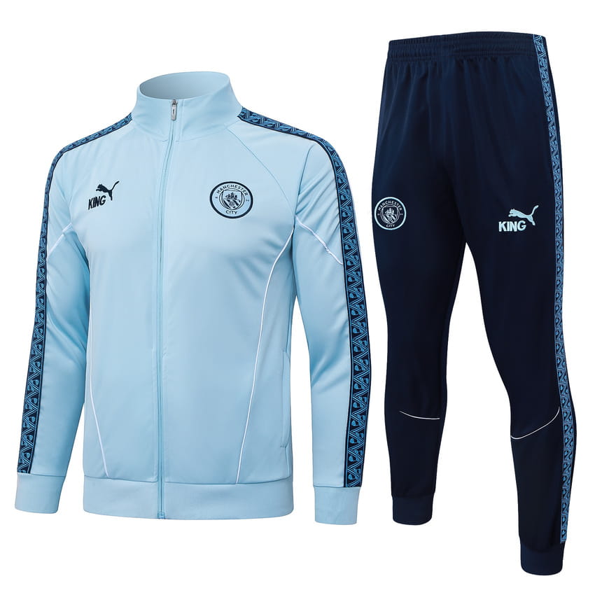Survetement Manchester City Veste 2025 2026 Bleu Clair (1)