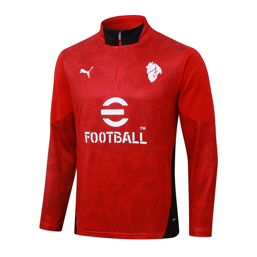 Survetement Milan AC Training 2025 2026 Rouge Clair (2)